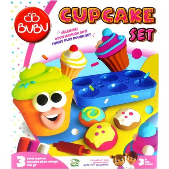 Bu-Bu Oyun Hamuru Seti Cupcake (S) BUBU-OH0021 - Resim 2