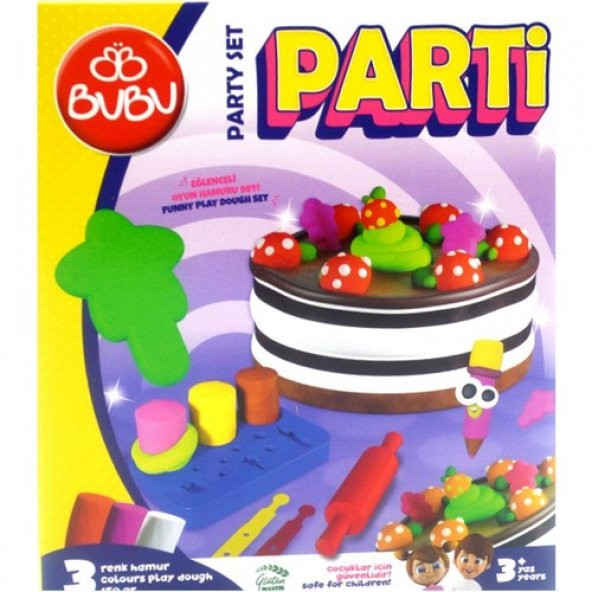Bu-Bu Oyun Hamuru Seti Parti (S) BUBU-OH0018 - Resim 2