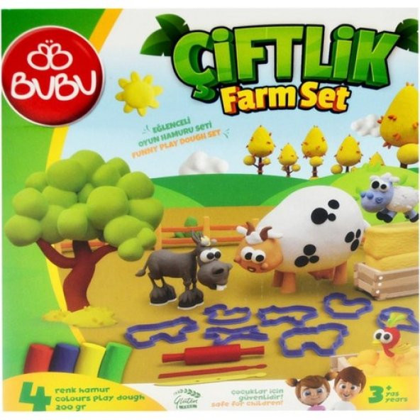 Bu-Bu Oyun Hamuru Seti Çiftlik (M) BUBU-OH0017 - Resim 2