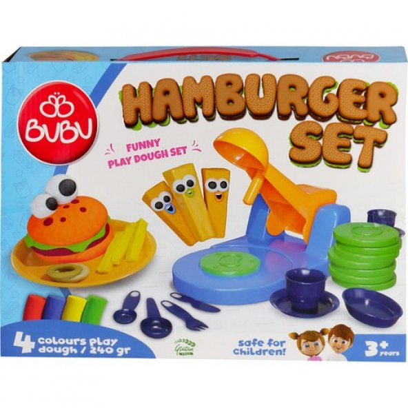 Bu-Bu Oyun Hamuru Seti Hamburger (L) BUBU-OH0010 ürün görseli 1