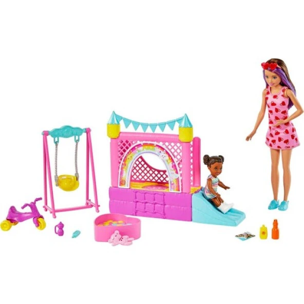 Barbie Bebek Bakıcısı Skipper Oyun Evi Seti HHB67 ürün görseli 1