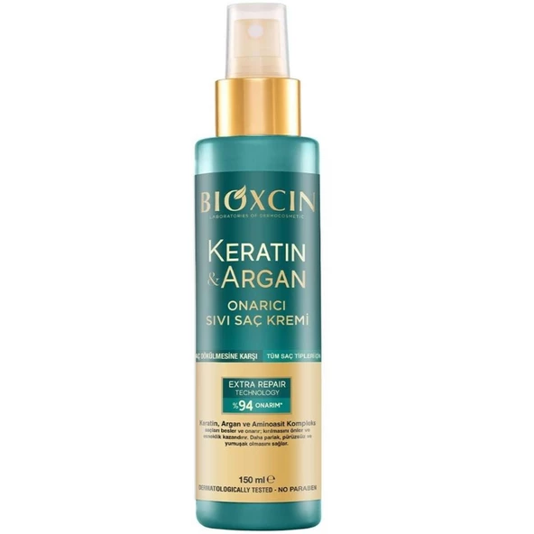 Bioxcin Keratin Ve Argan Onarıcı Sıvı Saç Bakım Kremi 150 ml ürün görseli 1