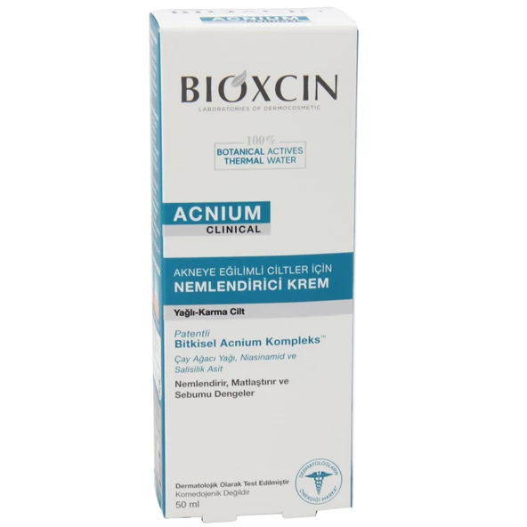 Bioxcin Acnium Sebum Dengeleyici Nemlendirici Krem 50 ml ürün görseli 1