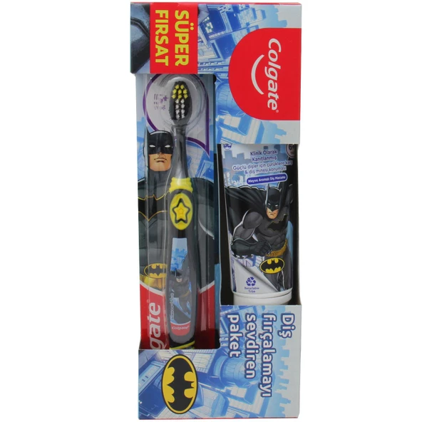 Colgate 6+ Yaş Çocuk Diş Macunu Batman 75 ml + Diş Fırçası 2 li Set ürün görseli 1