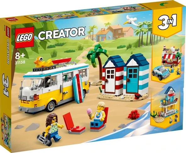 LEGO Creator 31138 Beach Camper Van ürün görseli 1