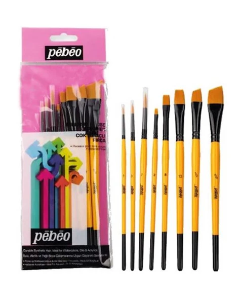 Pebeo 8’li Karma Fırça Seti Set 6 ürün görseli 1
