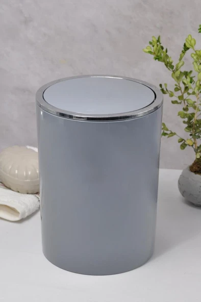 Gri, Çöp Kovası 5 Litre - İnca Model ürün görseli 1