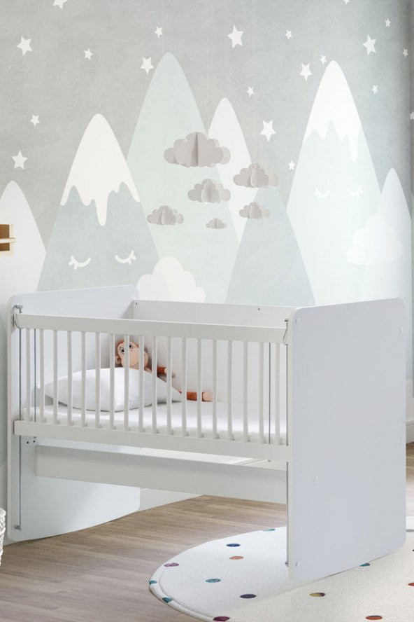 Babywhen BW1070 Pratik Sallanır Anne Yanı Beşik 60x120 cm ürün görseli 1