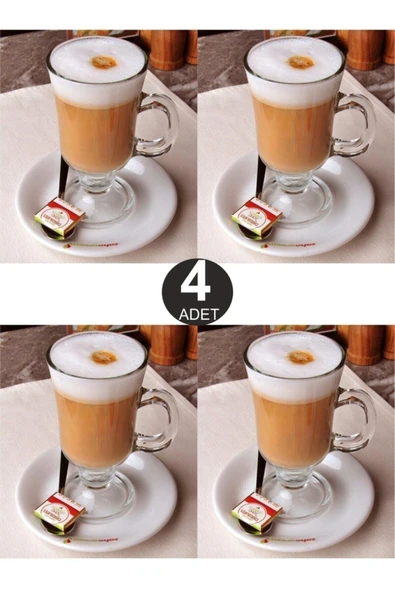 Paşabahçe ırısh latte - çikolata bardağı 4 lü kuplu bardak ürün görseli 1