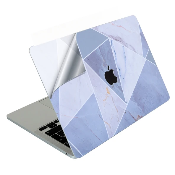 Macbook Pro Kılıf 13inç M1-M2 Koruyucu Sticker Laptop Kaplama A2338 ile Uyumlu Marble14 ürün görseli 1