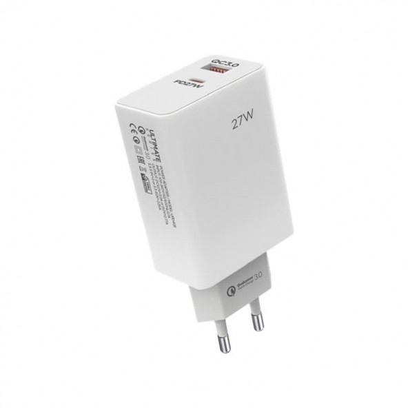 Zuidid 27W USB + Type-C 2 Portlu Hızlı Şarj Aleti ürün görseli 1