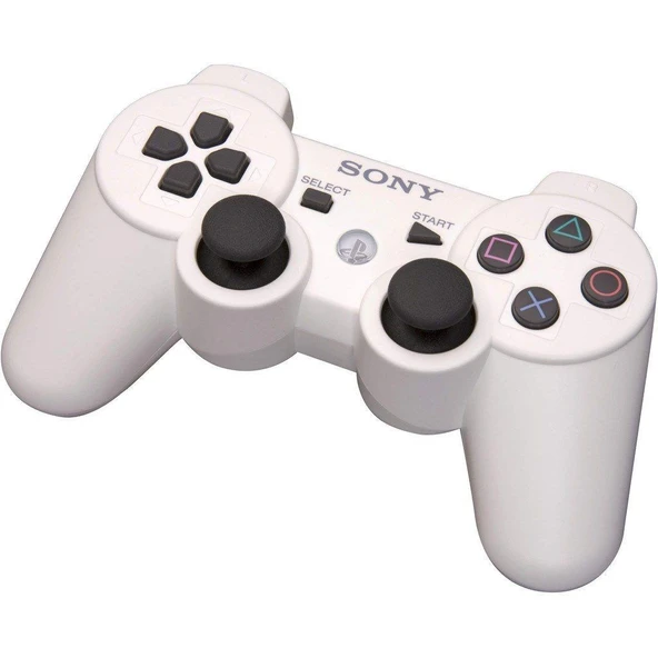 Ps3 uyumlu Kol Beyaz Şarj kablosu ile birlikte ürün görseli 1