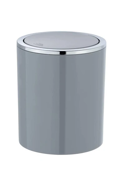 Gri, Çöp Kovası 2 Litre - İnca Model - Resim 4