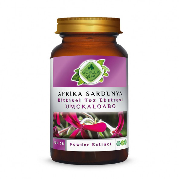 Afrika Sardunyası Toz Ekstresi (Pelargonium Sidoides)100 gr. Cam Kavanoz ürün görseli 1