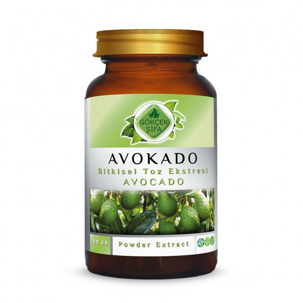 Avokado Toz Ekstresi (Persea americana)100 gr. Cam Kavanoz ürün görseli 1