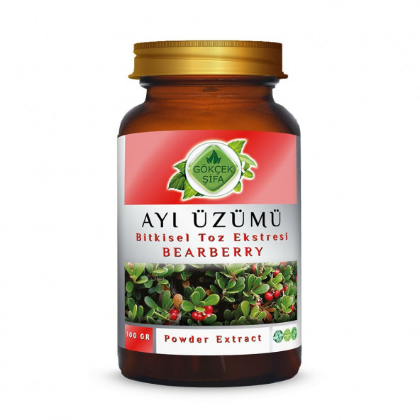 Ayı Üzümü Toz Ekstresi (Arctostaphylos Uva-Ursi)100 gr. Cam Kavanoz ürün görseli 1