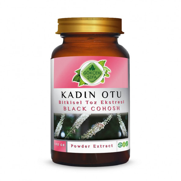 Black Cohosh (Kadın Otu) Toz Ekstresi 100 gr. Cam Kavanoz ürün görseli 1