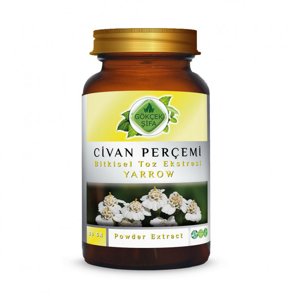 Civan Perçemi Toz Ekstresi (Achillea Millefolium L.)80 gr. Cam Kavanoz ürün görseli 1