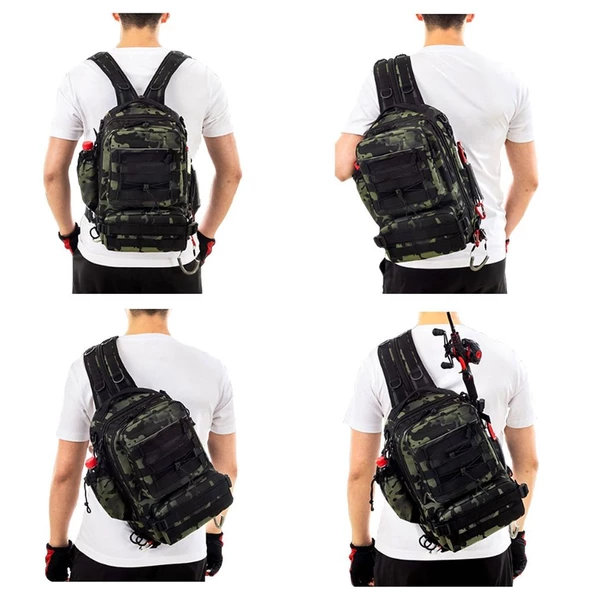 Sea Horse Explorer&Back Pack Spin Çanta Camo Green - Resim 3