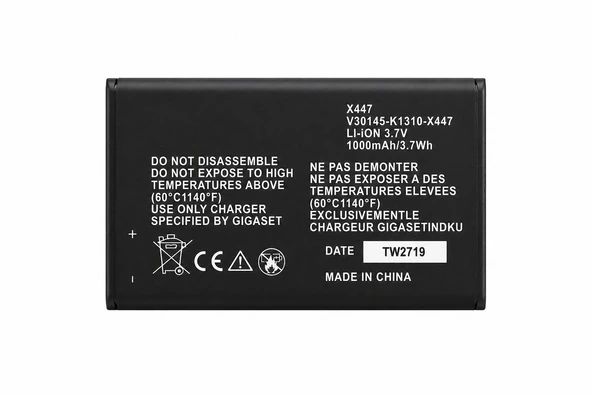 Gigaset SL910 Uyumlu Batarya V30145-K1310-X447 3.7V ürün görseli 1