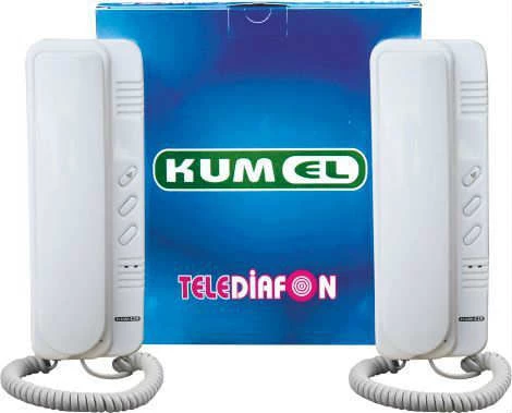 Kumel Telediafon Konut Haberleşme Sistemi İnterkom Diafon Seti 2 Hatlı 12V ürün görseli 1