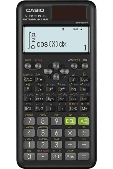 Casio Fx-991ES Plus 2. Versiyon Siyah 417 Fonksiyonlu Bilimsel Hesap Makinesi ürün görseli 1