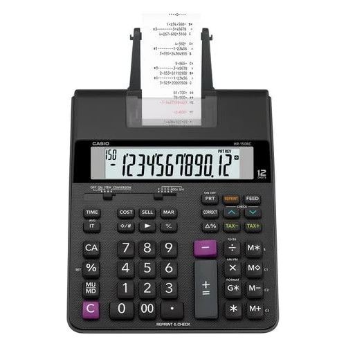 Casio HR-150RC-DC Şeritli Hesap Makinesi ürün görseli 1