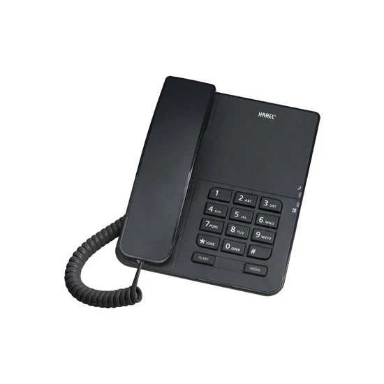 Karel TM140 Masaüstü Kablolu Telefon Siyah ürün görseli 1