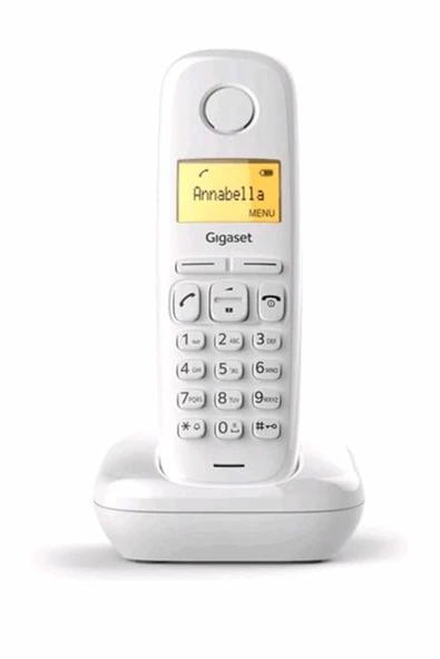 Gigaset A170 Beyaz DECT Telsiz Telefon – Kablosuz Sabit Hat Ev Ofis Telefonu Ekranlı ürün görseli 1