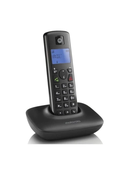 Motorola T401+ Siyah Handsfree DECT Telsiz Telefon – Kablosuz Ev & Ofis Telefonu, Arayan Numara Gösterme ürün görseli 1