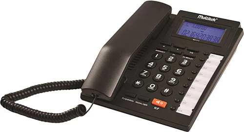 Multitek MC111 Handsfree Kablolu Telefon Caller ID Ekranlı Masaüstü Analog Ofis Telefonu Siyah ürün görseli 1