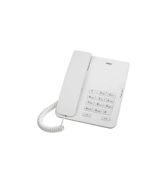 Karel TM140 Analog Masaüstü Kablolu Telefon Beyaz ürün görseli 1