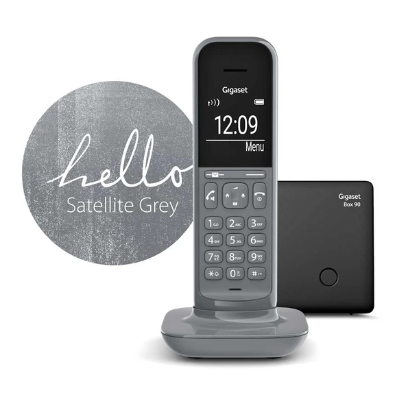 Gigaset CL390 Satellite Grey Handsfree DECT Telsiz Telefon Kablosuz Sabit Hat Telefonu ürün görseli 1