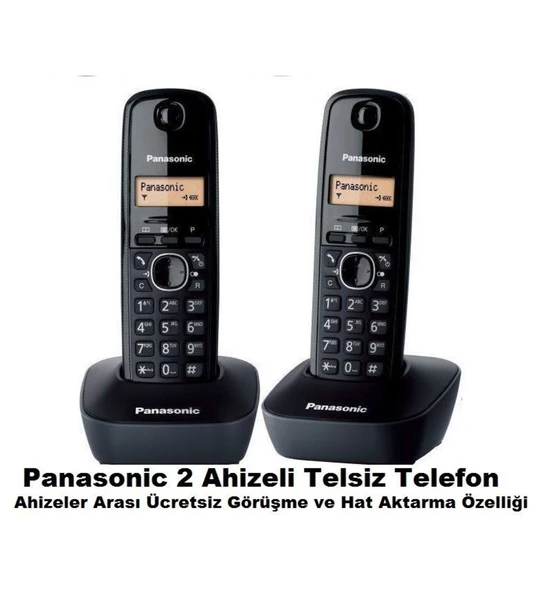 Panasonic KX-TG1612 2 Ahizeli Telsiz Telefon ürün görseli 1
