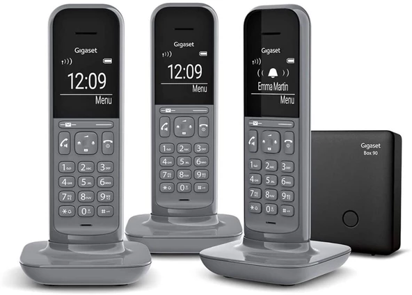 Gigaset CL390 Trio 3 Ahizeli DECT Kablosuz Sabit Hat Telsiz Telefon | Analog Telefon (IP Telefon Değildir) ürün görseli 1