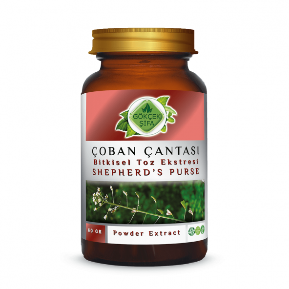 Çoban Çantası Toz Ekstresi (Capsella bursa-pastoris) 60 gr. Cam Kavanoz ürün görseli 1