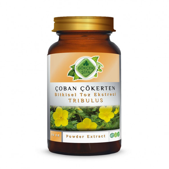 Çoban Çökerten Toz Ekstresi (Tribulus terrestris)80 gr. Cam Kavanoz ürün görseli 1