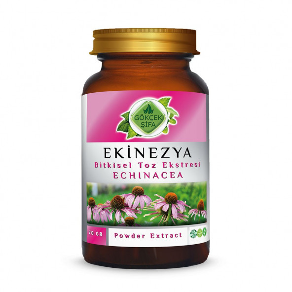Ekinezya Toz Ekstresi (Echinacea Purpurea)70 gr. Cam Kavanoz ürün görseli 1