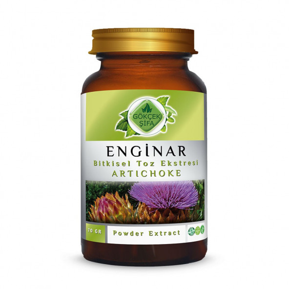 Enginar Toz Ekstresi (Cynara scolymus)70 gr. Cam Kavanoz ürün görseli 1