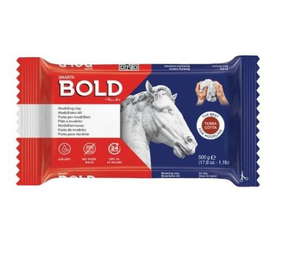 Smarta Bold Seramik Hamuru 500 gr. TERRA COTTA (KAHVE) ürün görseli 1