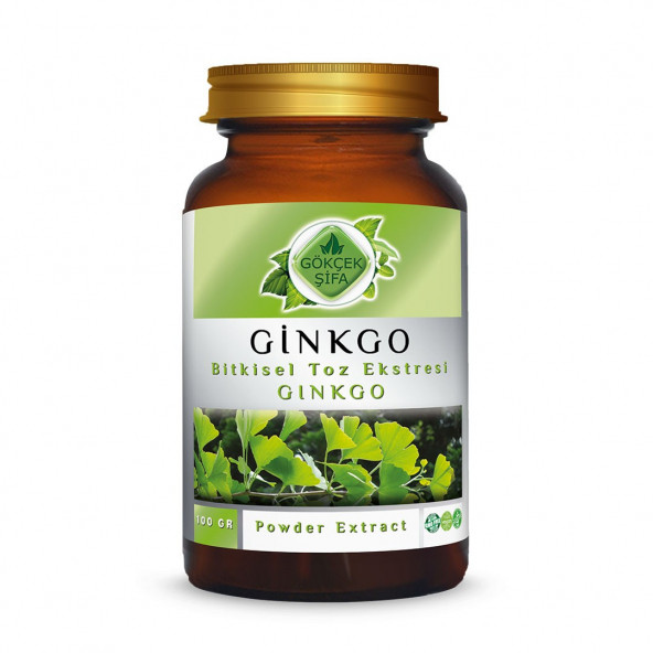 Ginkgo Toz Ekstresi (Ginkgo Biloba)100 gr. Cam Kavanoz ürün görseli 1
