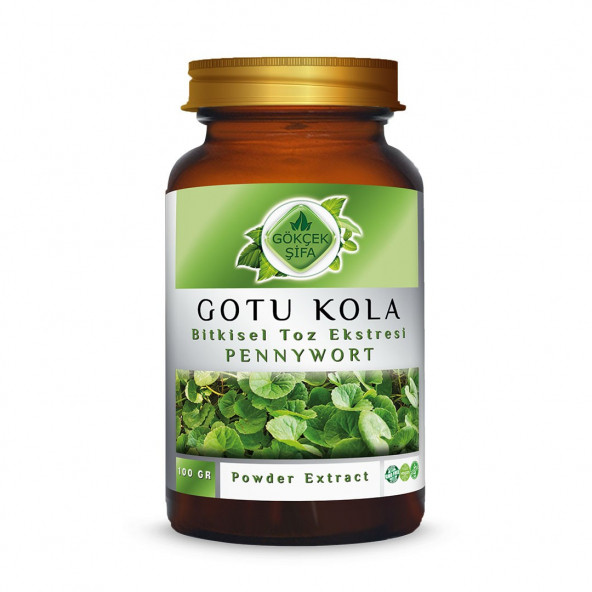 Gotu Kola Toz Ekstresi (Centella asiatica)100 gr. Cam Kavanoz ürün görseli 1