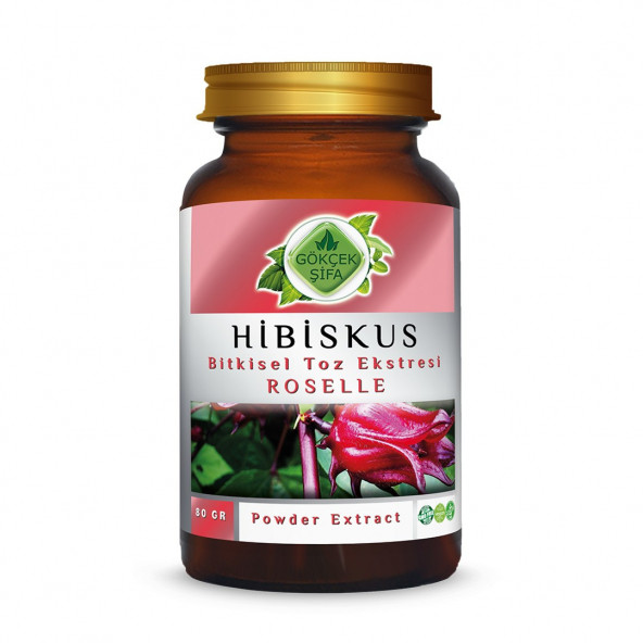 Hibiskus Toz Ekstresi 80 gr. Cam Kavanoz ürün görseli 1