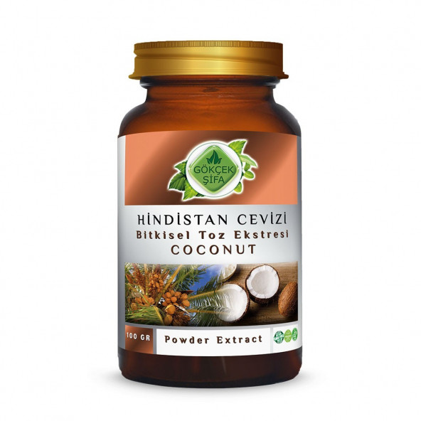 Hindistan Cevizi Toz Ekstresi 100 gr. Cam Kavanoz ürün görseli 1