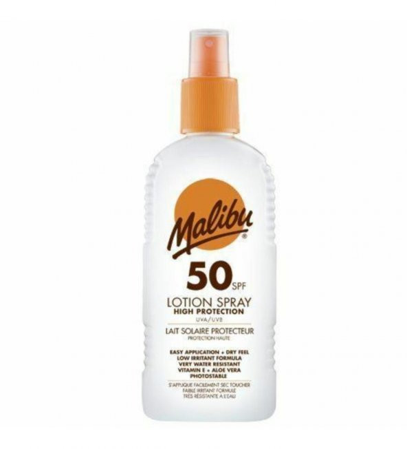 Malibu Güneş Koruyucu Sprey Losyon SPF50 200ml ürün görseli 1