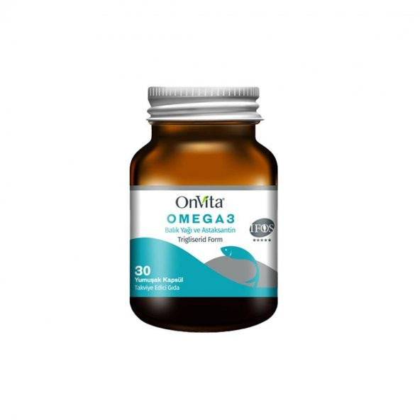 Onvita Omega 3 Balık Yağı & Astaksantin 30 Kapsül 8683148630012 ürün görseli 1