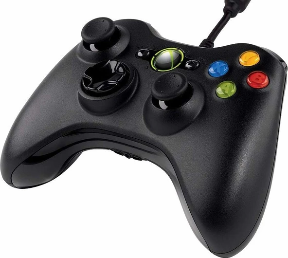 Xbox 360 Pc Uyumlu Wired Kablolu Oyun Kolu Controller - Resim 2