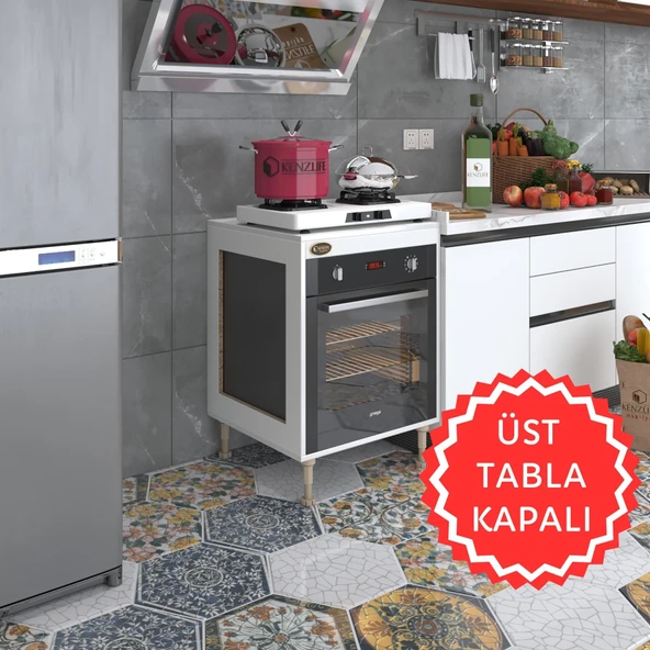Kenzlife ankastre modülü kabini esena mono3 byz 89-81*60*56 fırın ocak dolabı ayarlı ayaklı üstü kapalı ürün görseli 1