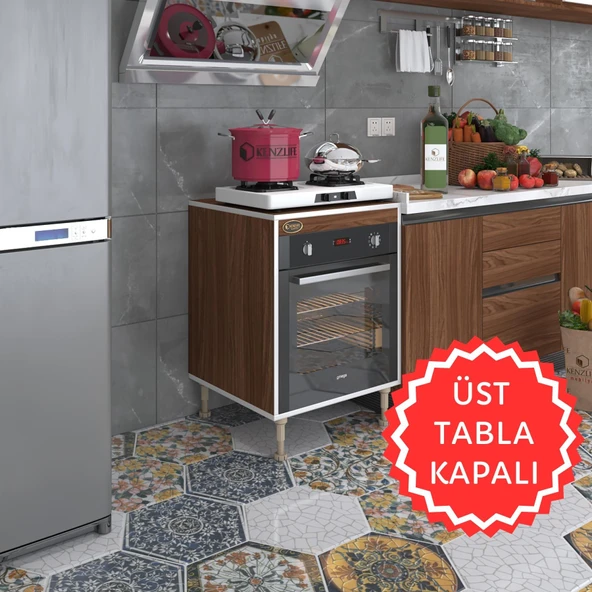Kenzlife ankastre modülü kabini pança tantra cvz 89-81*60*56 fırın ocak dolabı ayarlı ayaklı üstü kapalı ürün görseli 1