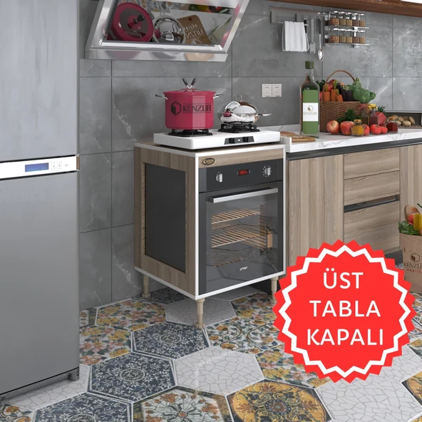 Kenzlife ankastre modülü kabini esena mono3 crd 89-81*60*56 fırın ocak dolabı ayarlı ayaklı üstü kapalı ürün görseli 1